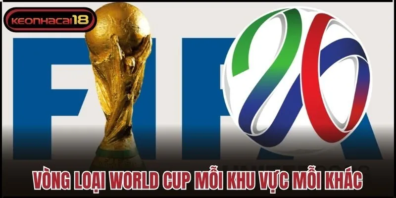 Vòng loại World Cup mỗi khu vực mỗi khác